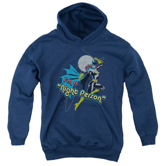 DC Comics Night Person Kids Youth Hoodie Navy Blue