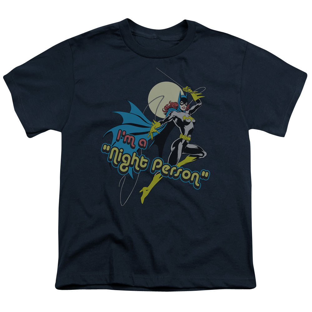 DC Comics Night Person Kids Youth T Shirt Navy Blue