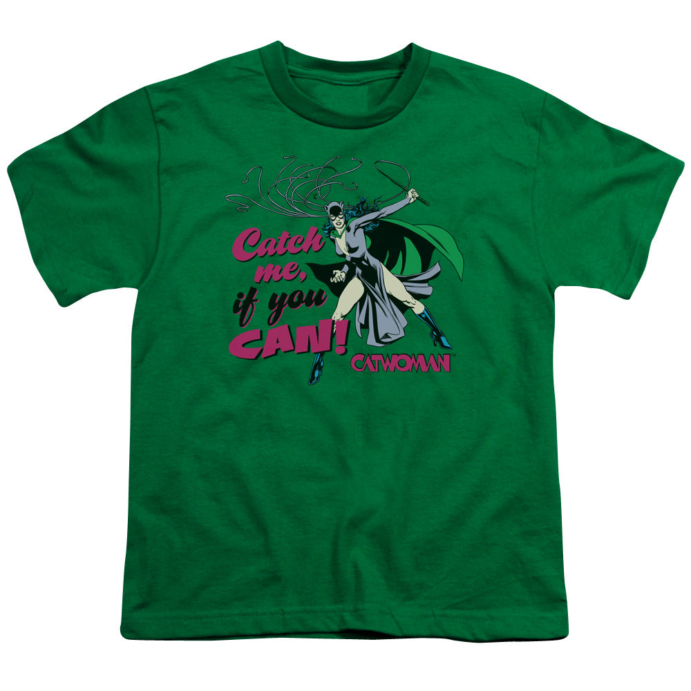 DC Comics Catch Me Kids Youth T Shirt Kelly Green