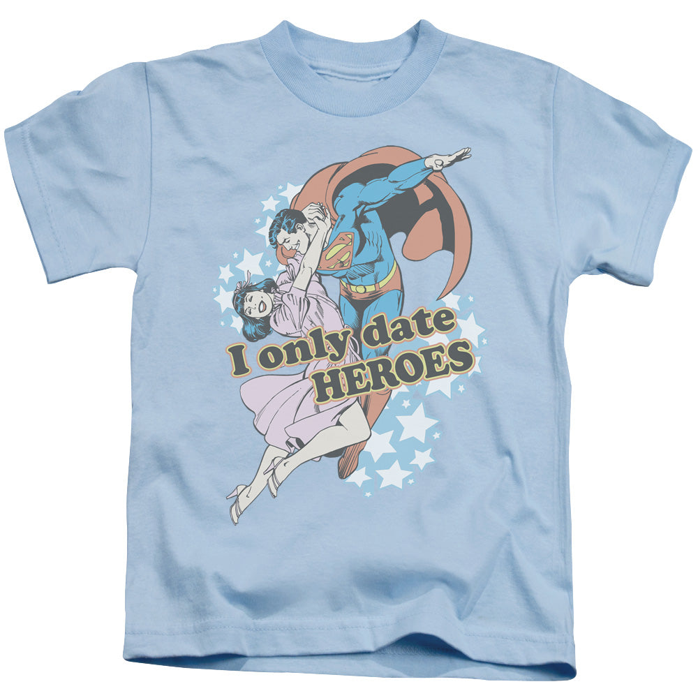 DC Comics Fickle Juvenile Kids Youth T Shirt Light Blue 