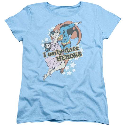 DC Comics Fickle Womens T Shirt Light Blue