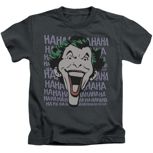 DC Comics Dastardly Merriment Juvenile Kids Youth T Shirt Charcoal 