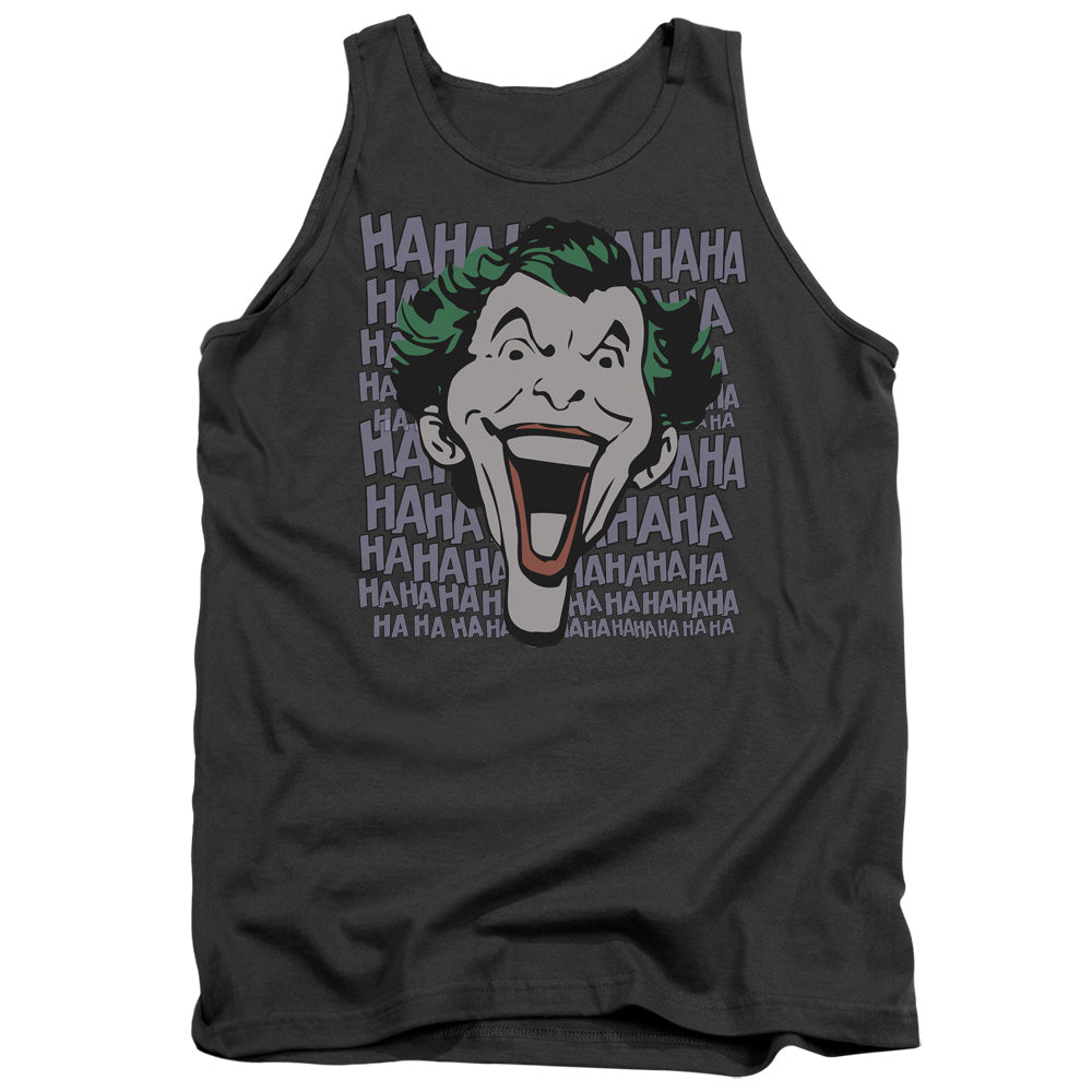 DC Comics Dastardly Merriment Mens Tank Top Shirt Charcoal