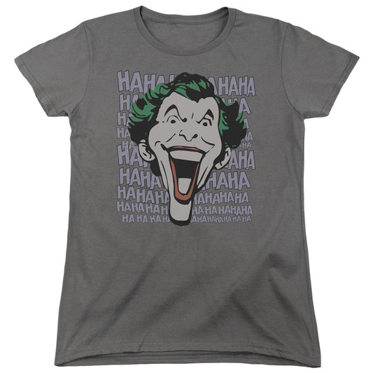 DC Comics Dastardly Merriment Womens T Shirt Charcoal