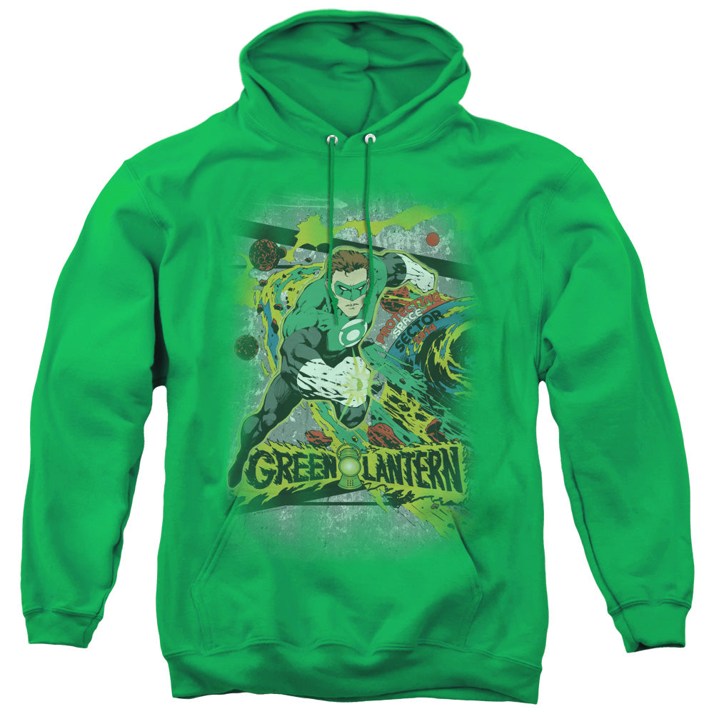 DC Comics Space Sector 2814 Mens Hoodie Kelly Green