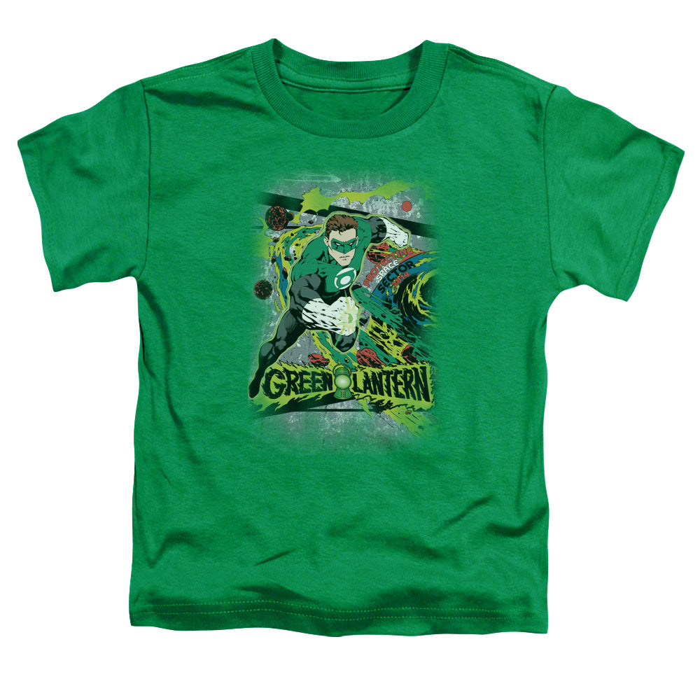 DC Comics Space Sector 2814 Toddler Kids Youth T Shirt Kelly Green