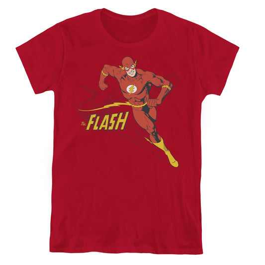 DC Comics Flash Jetstream Womens T Shirt Cardinal