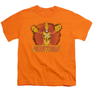 DC Comics Ring of Firestorm Kids Youth T Shirt Orange