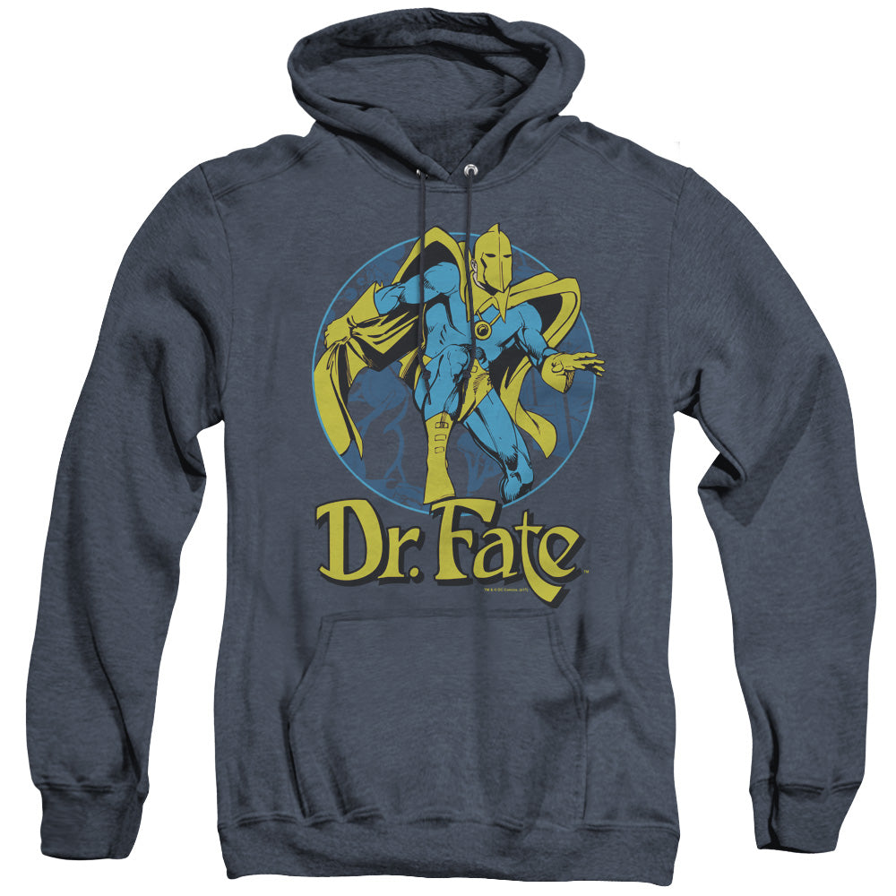 DC Comics Dr Fate Ankh Heather Mens Hoodie Navy Blue
