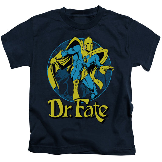 DC Comics Dr Fate Ankh Juvenile Kids Youth T Shirt Navy Blue 