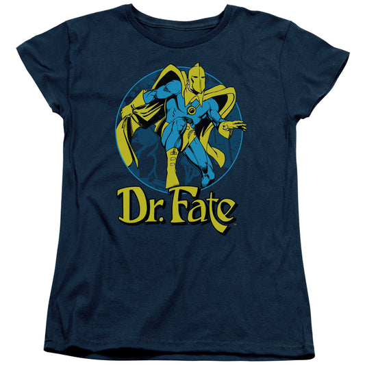 DC Comics Dr Fate Ankh Womens T Shirt Navy Blue