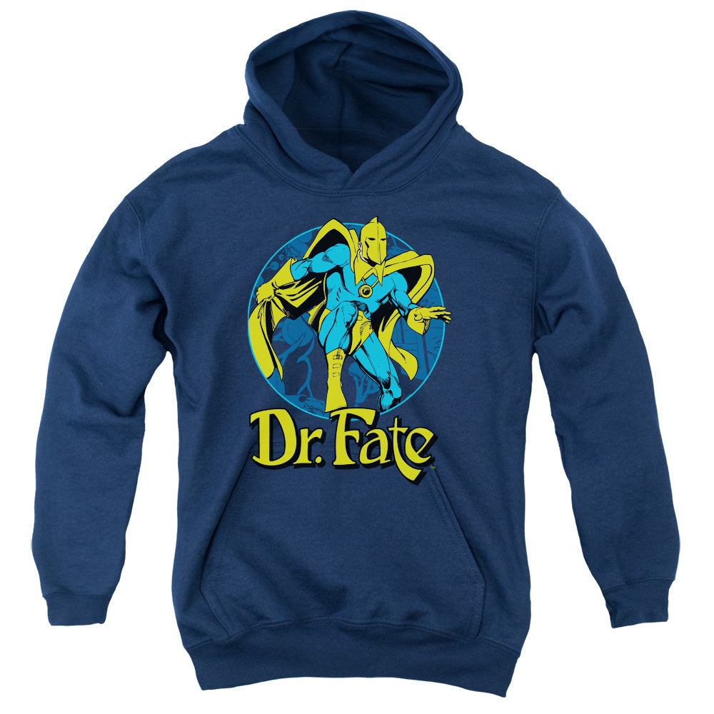 DC Comics Dr Fate Ankh Kids Youth Hoodie Navy Blue