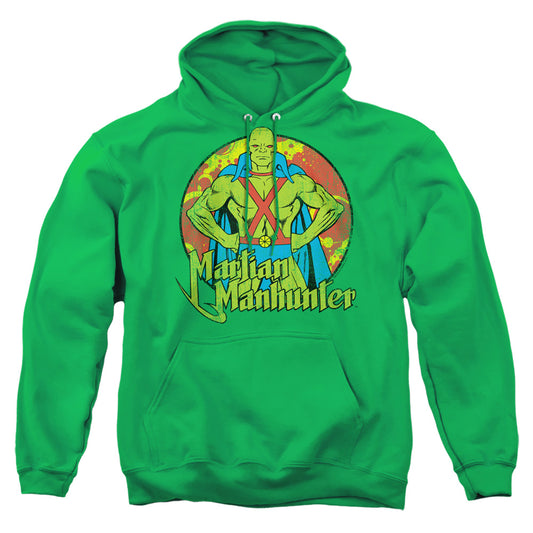 Dc Martian Manhunter Mens Hoodie Kelly Green Officially Licensed