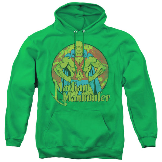DC Comics Martian Manhunter Mens Hoodie Kelly Green