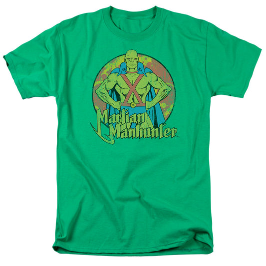 DC Comics Martian Manhunter Mens T Shirt Kelly Green