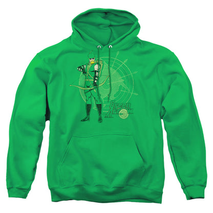 Dc Arrow Target Mens Hoodie Kelly Green Officially Licensed