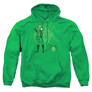 Dc Arrow Target Mens Hoodie Kelly Green