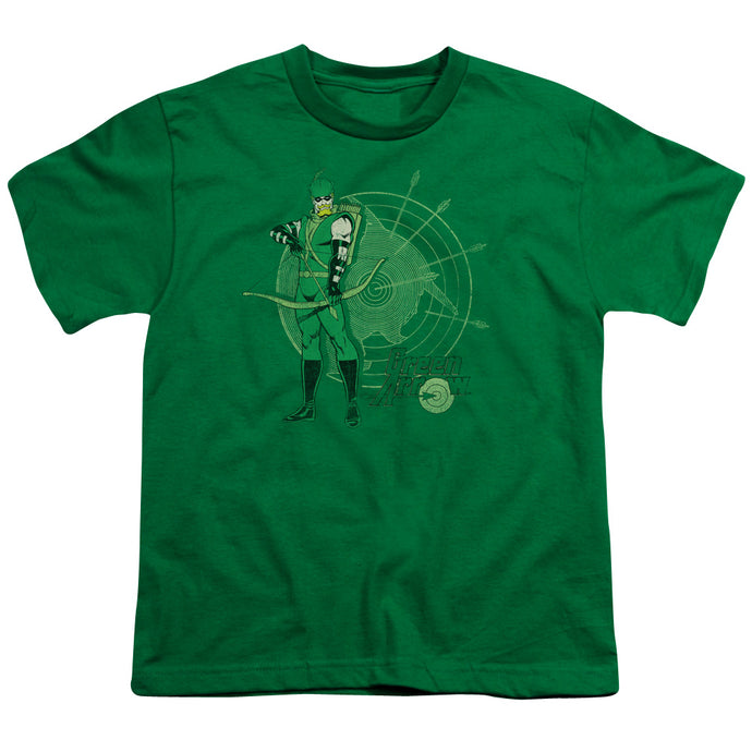 DC Comics Arrow Target Kids Youth T Shirt Kelly Green