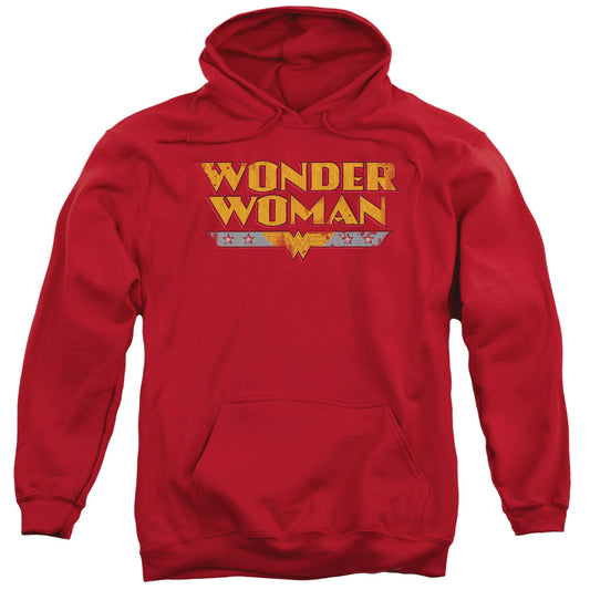 DC Comics Wonder Woman Logo Mens Hoodie Red