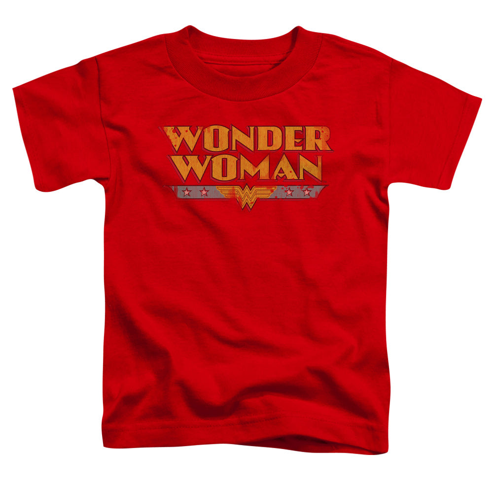 DC Comics Wonder Woman Logo Toddler Kids Youth T Shirt Red