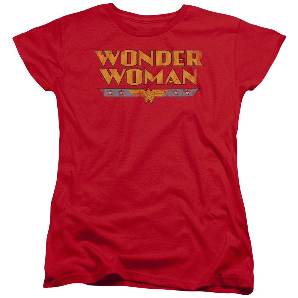 DC Comics Wonder Woman Logo Womens T Shirt Red