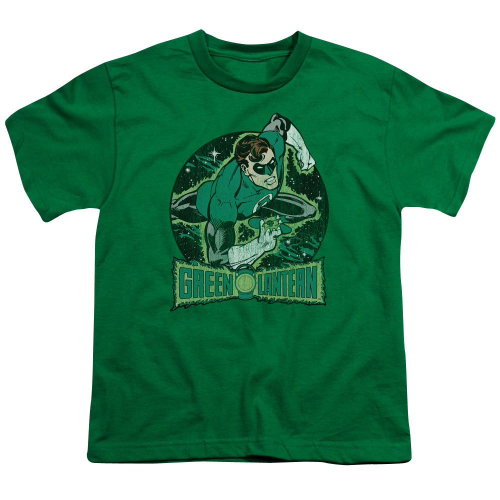 DC Comics in the Spotlight Kids Youth T Shirt Kelly Green
