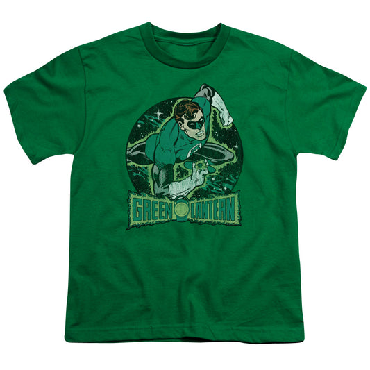 DC Comics in the Spotlight Kids Youth T Shirt Kelly Green