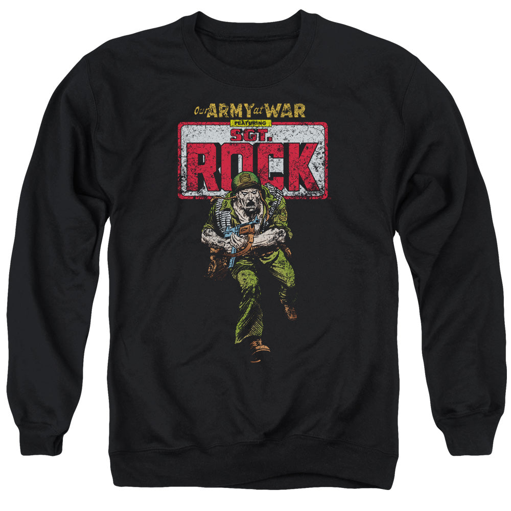 DC Comics Sgt Rock Mens Crewneck Sweatshirt Black