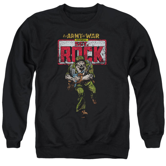 DC Comics Sgt Rock Mens Crewneck Sweatshirt Black