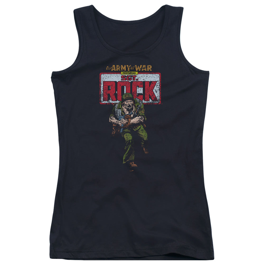 DC Comics Sgt Rock Womens Tank Top Shirt Black