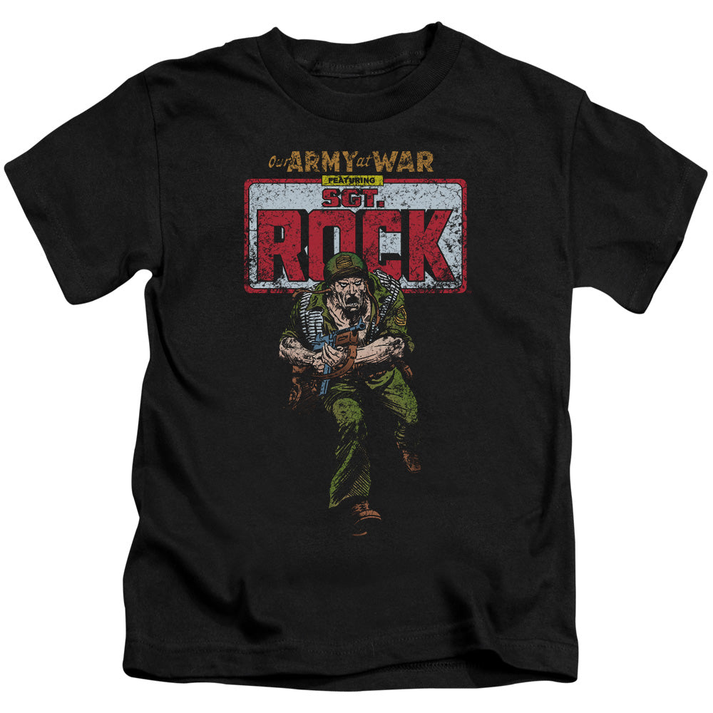 DC Comics Sgt Rock Juvenile Kids Youth T Shirt Black 