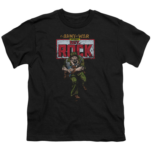 DC Comics Sgt Rock Kids Youth T Shirt Black