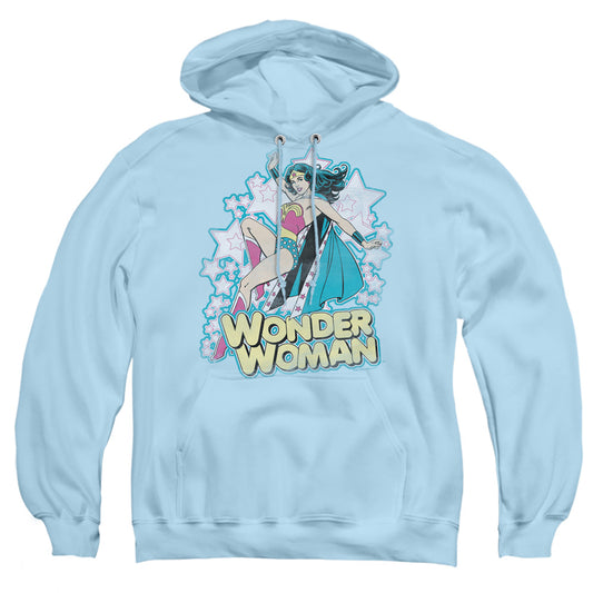 Dc Im Wonder Woman Mens Hoodie Light Blue Officially Licensed