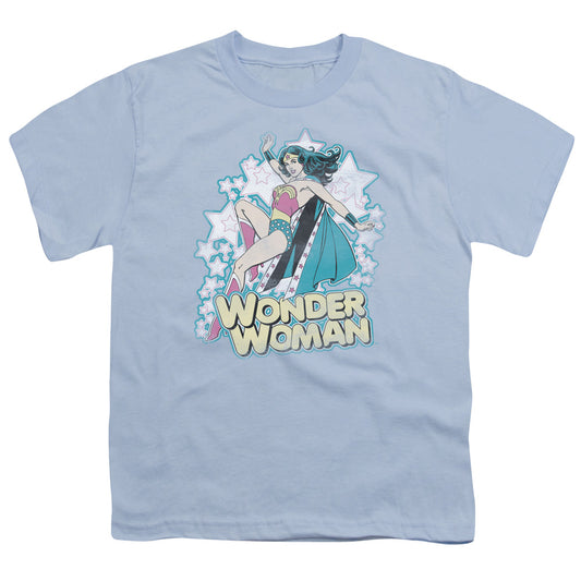 DC Comics Im Wonder Woman Kids Youth T Shirt Light Blue