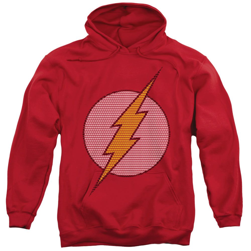 DC Comics Flash Flash Little Logos Mens Hoodie Red