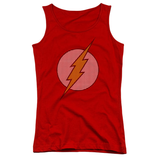 DC Comics Flash Flash Little Logos Womens Tank Top Shirt Red