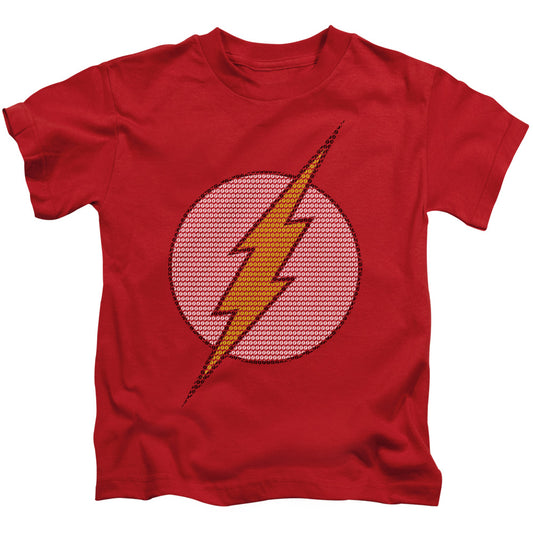 DC Comics Flash Flash Little Logos Juvenile Kids Youth T Shirt Red 