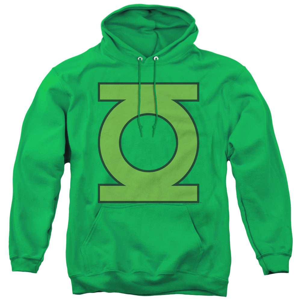 DC Comics Gl Emblem Mens Hoodie Kelly Green