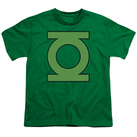 DC Comics Gl Emblem Kids Youth T Shirt Kelly Green