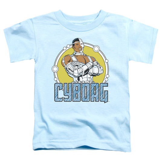 DC Comics Cyborg Toddler Kids Youth T Shirt Carolina Blue