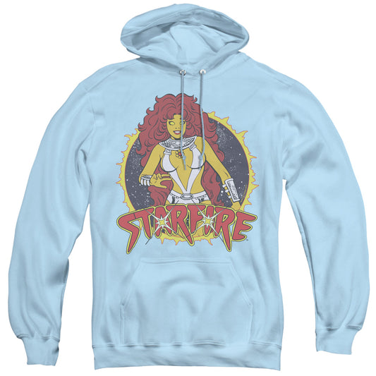 DC Comics Starfire Mens Hoodie Light Blue