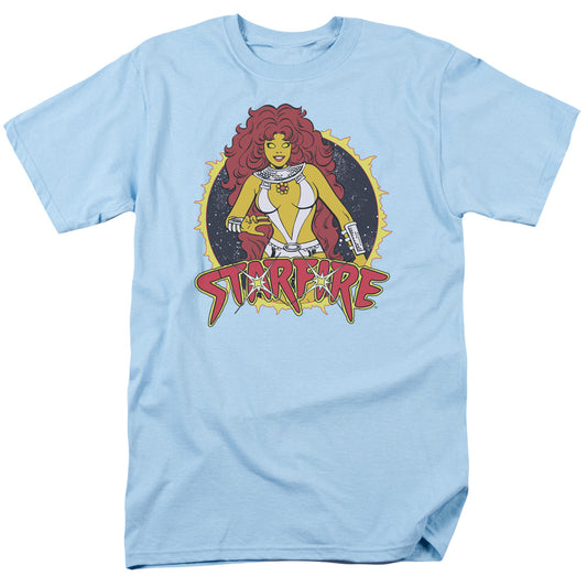 DC Comics Starfire Mens T Shirt Light Blue