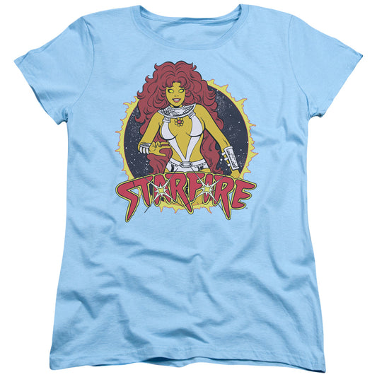 DC Comics Starfire Womens T Shirt Light Blue