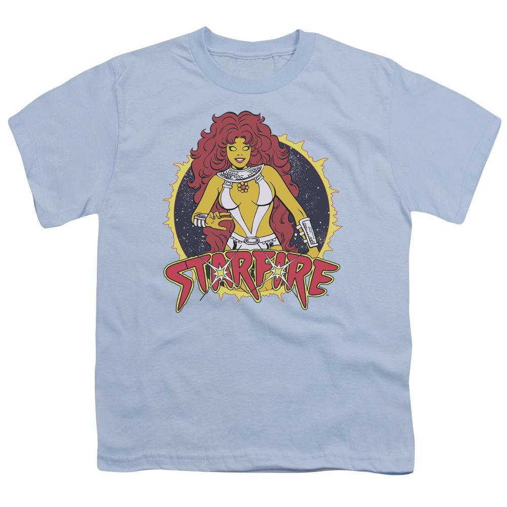 DC Comics Starfire Kids Youth T Shirt Light Blue
