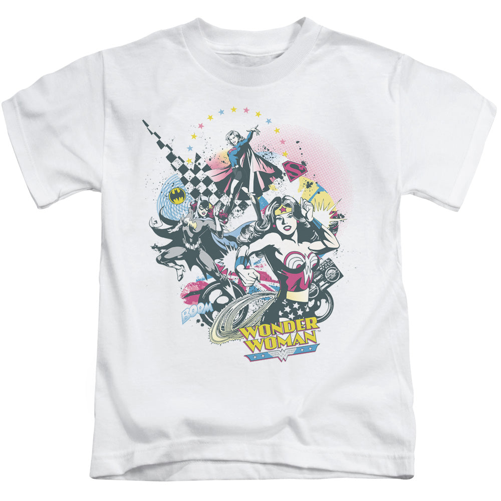 DC Comics Power Trio Juvenile Kids Youth T Shirt White 