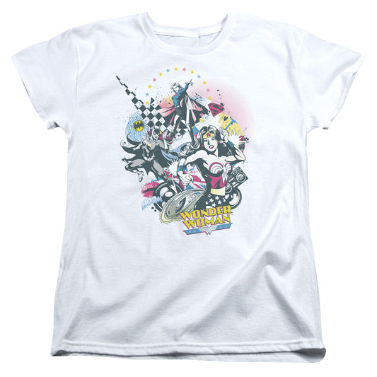 DC Comics Power Trio Womens T Shirt White