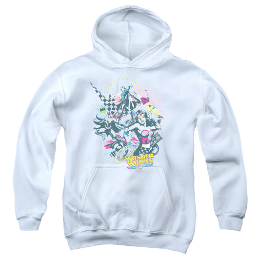 DC Comics Power Trio Kids Youth Hoodie White