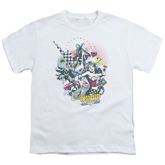 DC Comics Power Trio Kids Youth T Shirt White