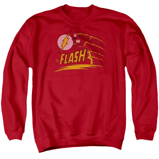 DC Comics Flash Like Lightning Mens Crewneck Sweatshirt Red