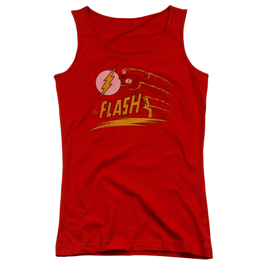 DC Comics Flash Like Lightning Womens Tank Top Shirt Red